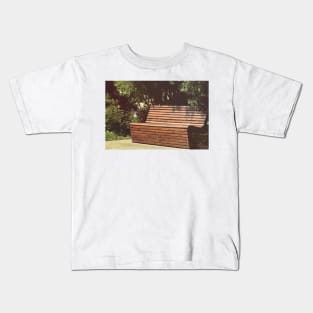 Bench in park Kids T-Shirt